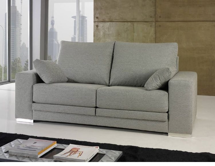 Sofá 65 3 Plazas Brazos Rectos Respaldo Bajo - Original House