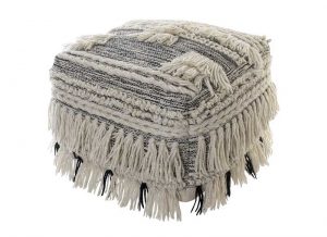 puff-boho-flecos-blanco-negro