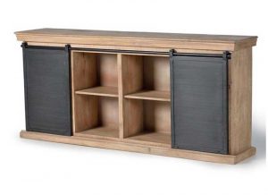 aparador-industrial-madera-natural-puertas-correderas-metal