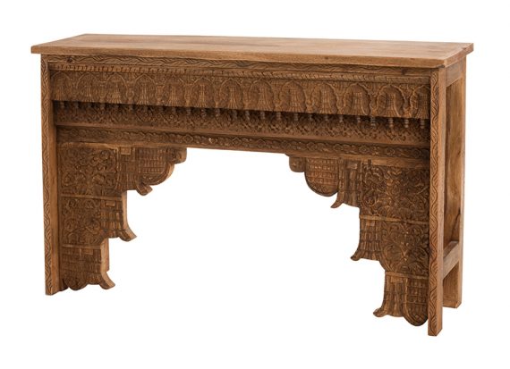 consola-arabe-madera-natural-tallada