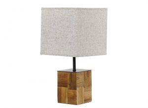 lampara-sobremesa-base-madera-pantalla-cuadrada