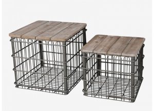 mesas-auxiliares-madera-metal-cesto