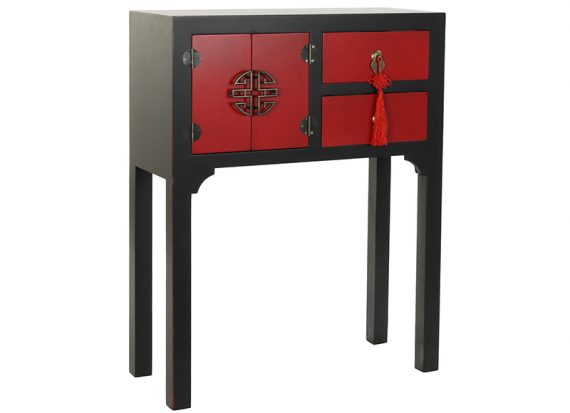 consola-oriental-pequeña-negra-roja