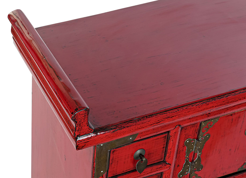 consola-tradicional-china-roja-envejecida-detalle