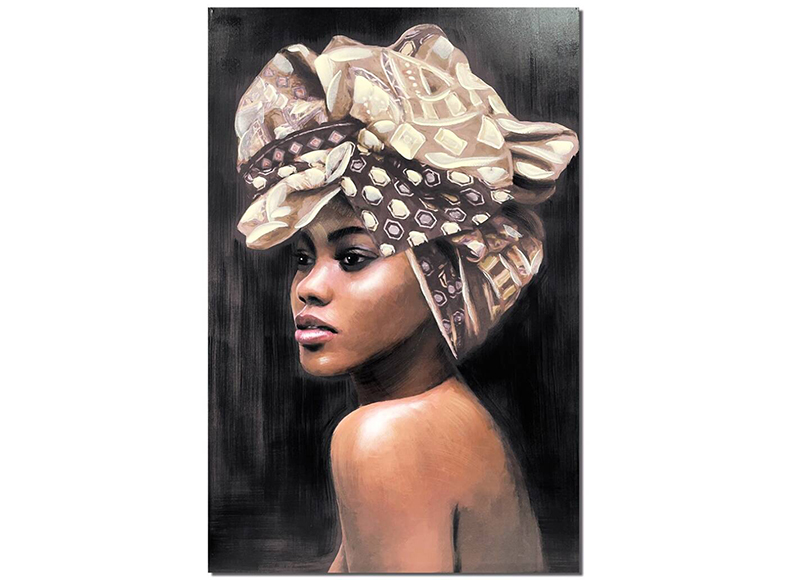 cuadro-mujer-africana-turbante