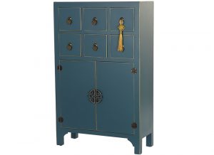 mueble-auxiliar-consola-oriental-azul-cajones