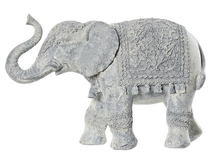 figura-elefante-gris-manton-flecos