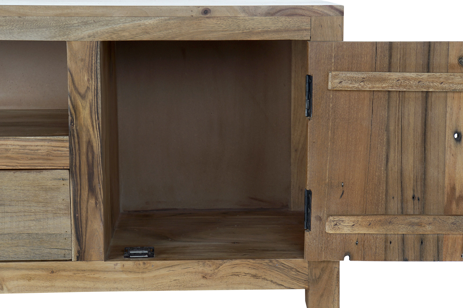 mueble-television-rustico-madera-reciclada-abierto