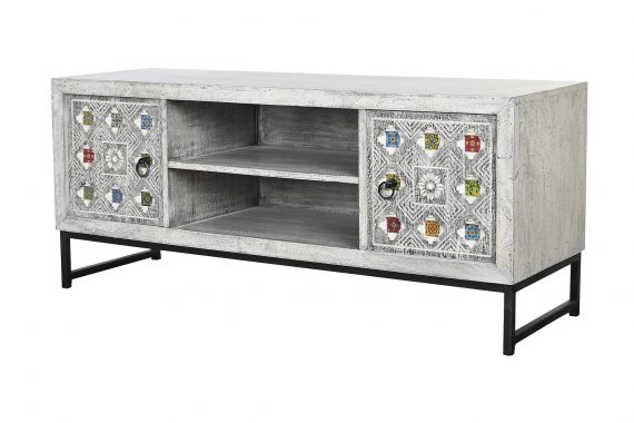 mueble-television-arabe-blanco-gris-mosaico