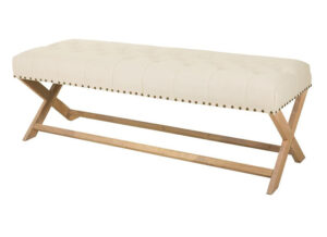 banqueta-tapizada-capitone-patas-madera-cruzadas