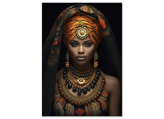 cuadro-mujer-africana-turbante