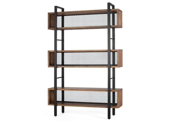 estanteria-industrial-madera-maciza-fondo-rejilla-metal