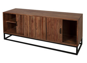 mueble-television-rustico-puertas-correderas-abierto