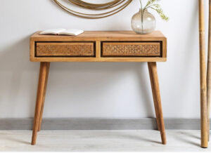 consola-nordica-cajones-rattan