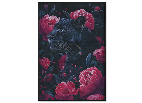 cuadro-lienzo-grande-pantera-negra-rosas