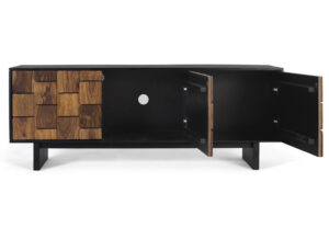 mueble-tv-moderno-madera-marron-maciza-puertas-abierto