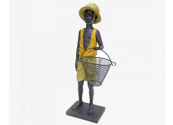 figura-decoracion-niño-africano-cesta