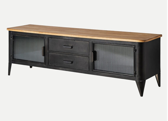 mueble-television-industrial-metal-negro-tapa-madera