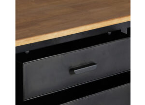 mueble-television-industrial-metal-negro-tapa-madera-cajones