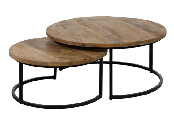 mesas-centro-redondas-madera-natural-base-metal