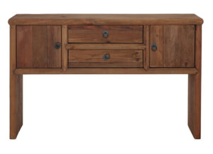 consola-rustica-pino-reciclado-puertas-cajones-frontal