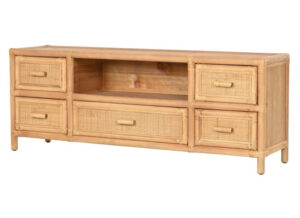 mueble-televisión-rustico-tropical-rattan
