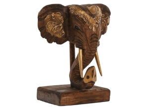 figura-cabeza-elefante-madera-marron-detalle