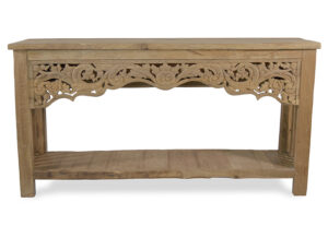 consola-madera-reciclada-talla-flor-frontal