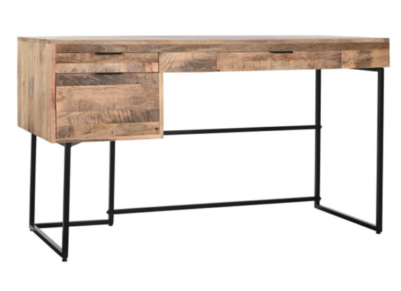 escritorio-rustico-madera-metal
