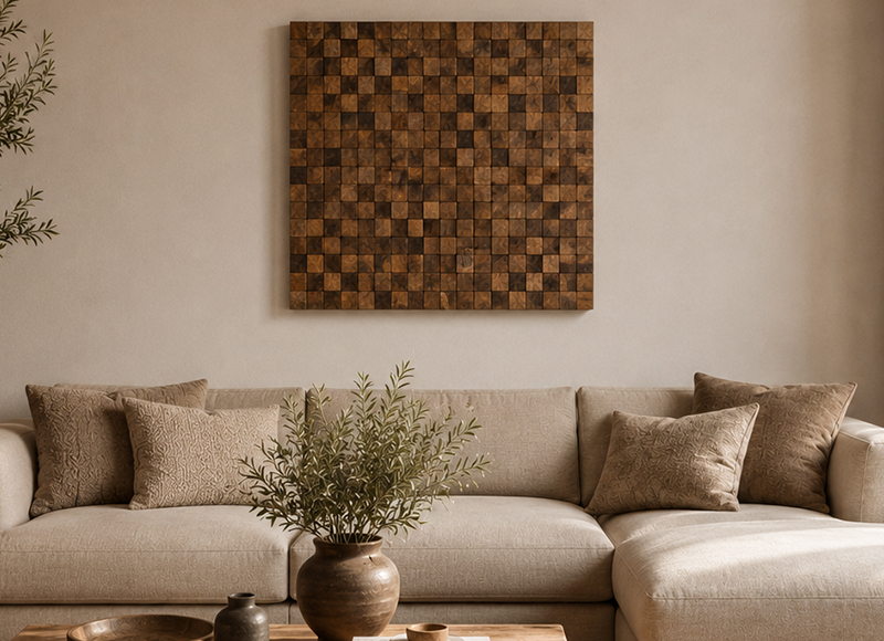 cuadro-cuadrados-madera-salon