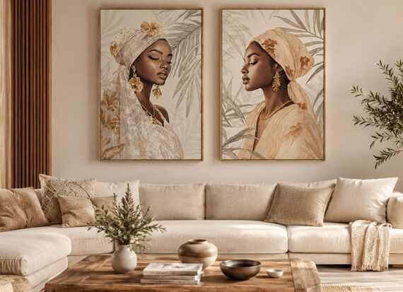 cuadro-mujer-africana-salon