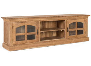 mueble-television-rustico-puertas-cristal
