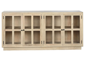 aparador-madera-clara-puertas-cristal